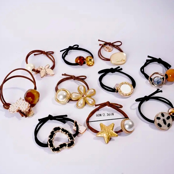 NEW💢 10 pcs women everyday hair accessories 💢hair tie - Picture 1 of 1
